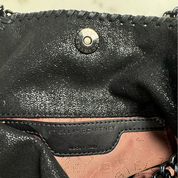 Stella McCartney Falabella black faux brushed leather bag with black straps - Picture 5 of 13
